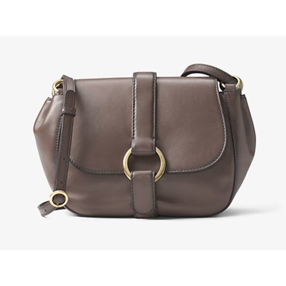 Michael Kors Quincy Boho Medium Leather Saddlebag - Picture 1 of 10